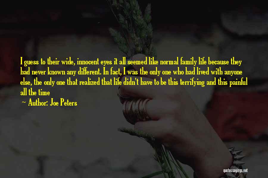 Sadness In Eyes Quotes By Joe Peters