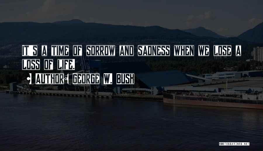 Sadness Of Death Quotes By George W. Bush