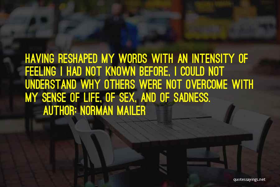 Sadness Overcome Quotes By Norman Mailer
