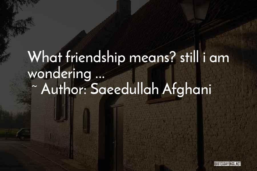 Saeedullah Afghani Quotes 925594