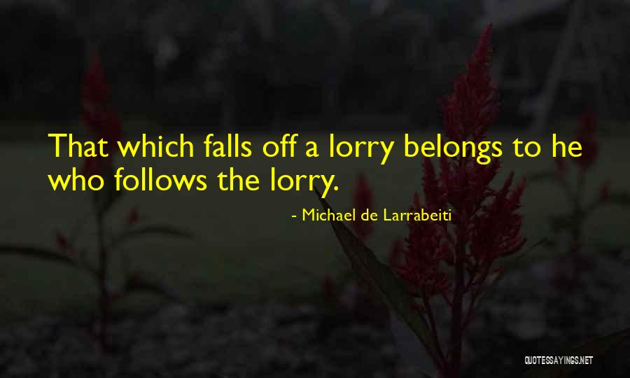 Safari Njema Quotes By Michael De Larrabeiti