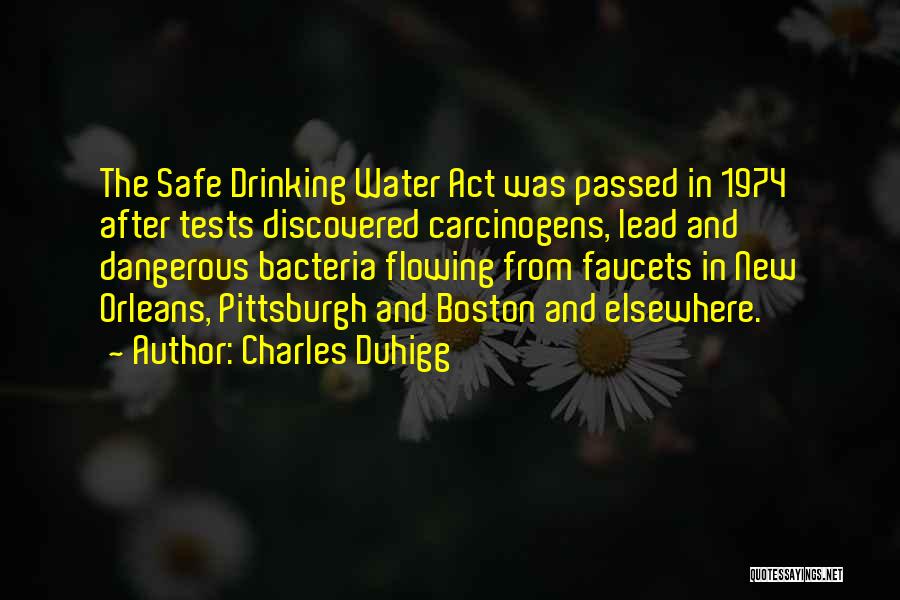 Safe Drinking Quotes By Charles Duhigg