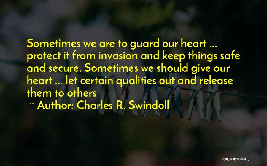 Safe Secure Quotes By Charles R. Swindoll