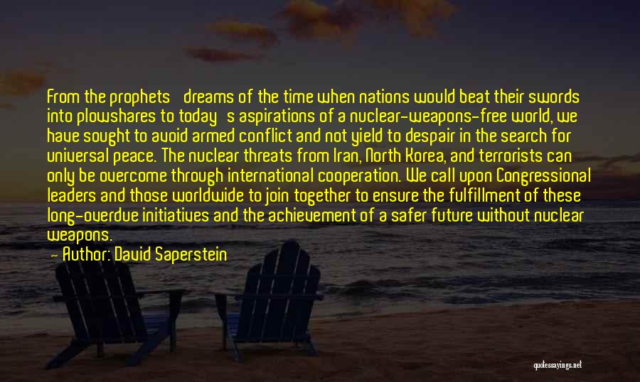 Safer World Quotes By David Saperstein