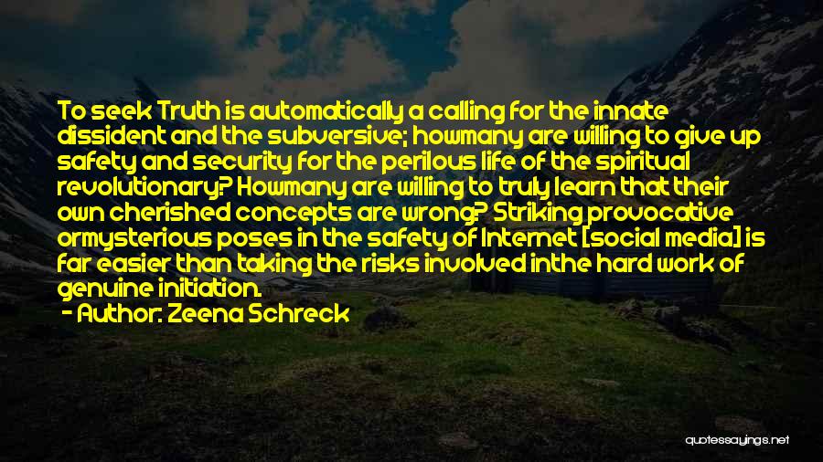 Safety And Security Quotes By Zeena Schreck
