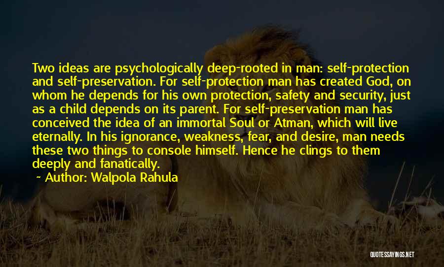 Safety And Self Protection Quotes By Walpola Rahula
