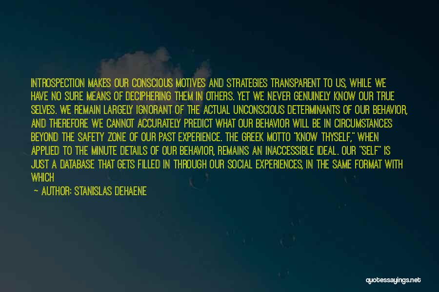 Safety Motto Quotes By Stanislas Dehaene