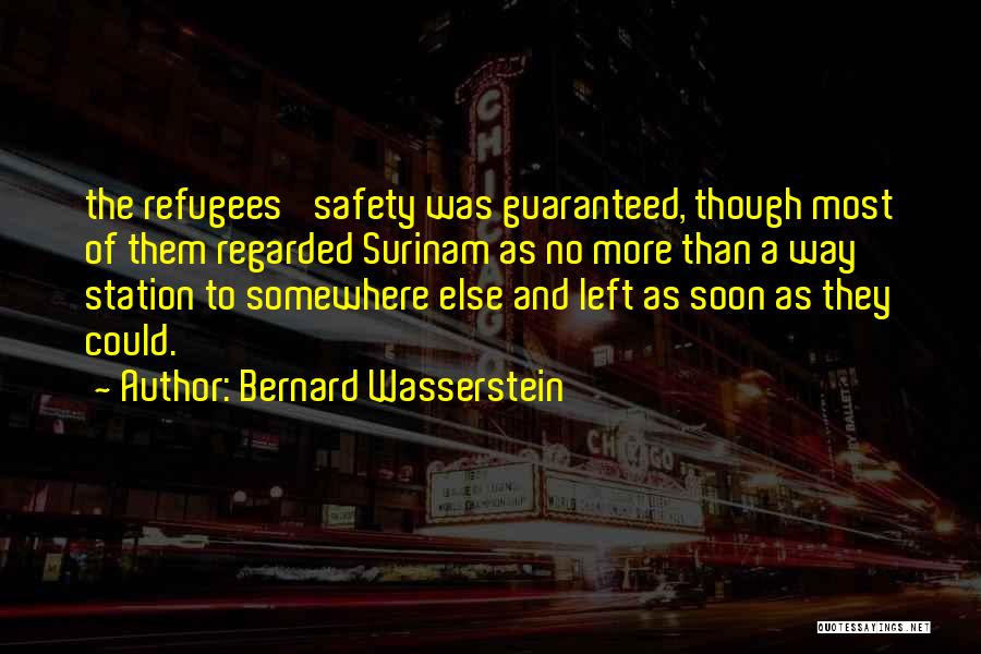 Safety Not Guaranteed Best Quotes By Bernard Wasserstein