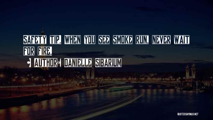 Safety Tip Quotes By Danielle Sibarium