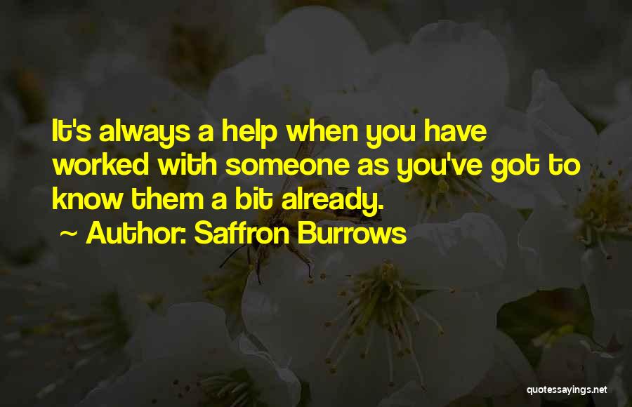 Saffron Burrows Quotes 1646956