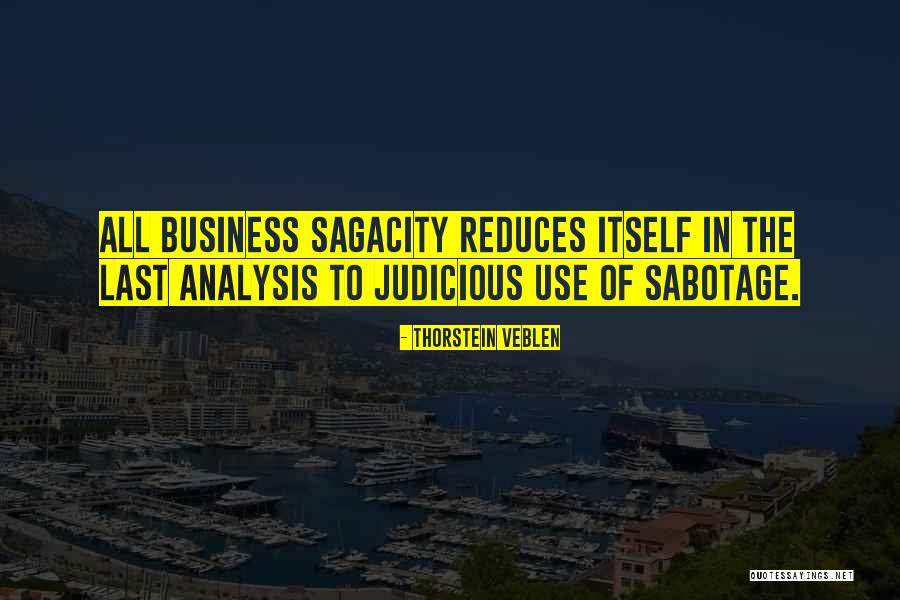 Sagacity Quotes By Thorstein Veblen Sagacity Quotes By Thorstein Veblen
