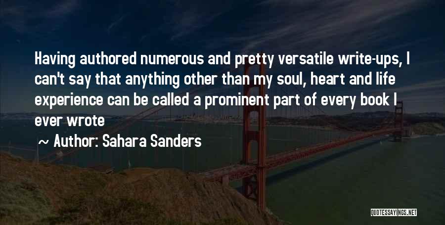 Sahara Sanders Quotes 1958548