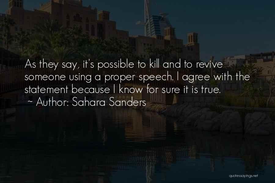 Sahara Sanders Quotes 811062