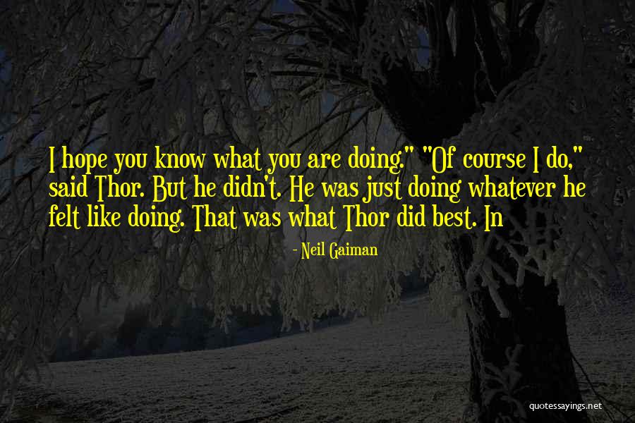 Said To Thor Quotes By Neil Gaiman Said To Thor Quotes By Neil Gaiman