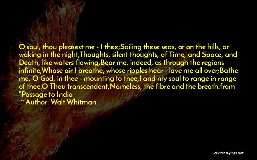 Sailing Seas Quotes By Walt Whitman