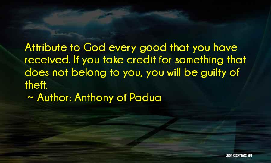 Saint Anthony Quotes By Anthony Of Padua