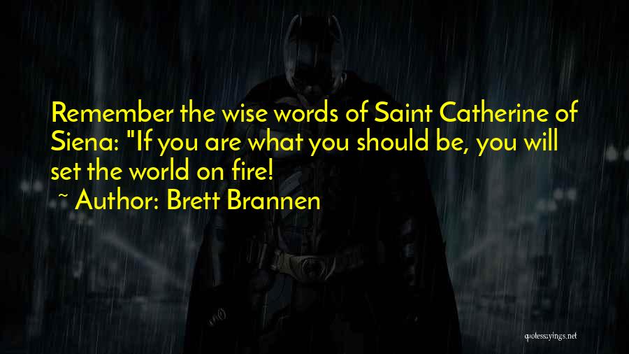 Saint Catherine Quotes By Brett Brannen