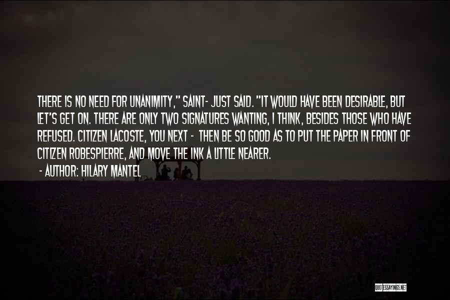 Saint Just Quotes By Hilary Mantel