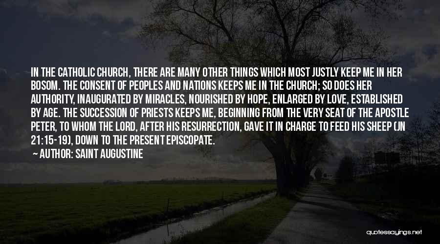 Saint Peter The Apostle Quotes By Saint Augustine