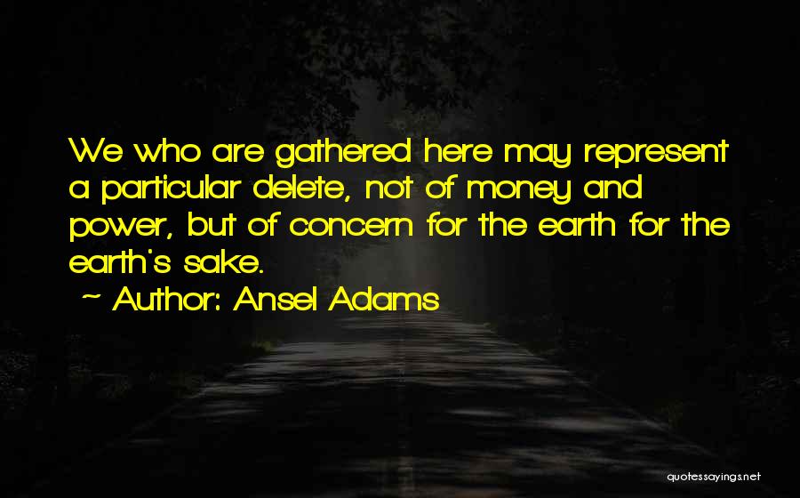 Sake Of Money Quotes By Ansel Adams