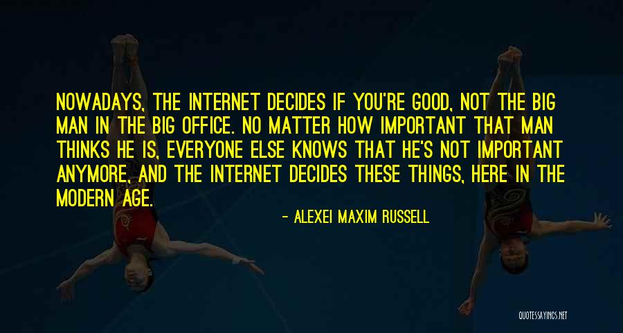 Salable Interest Quotes By Alexei Maxim Russell Salable Interest Quotes By Alexei Maxim Russell