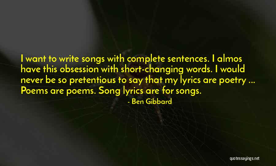 Salahku Apa Quotes By Ben Gibbard Salahku Apa Quotes By Ben Gibbard