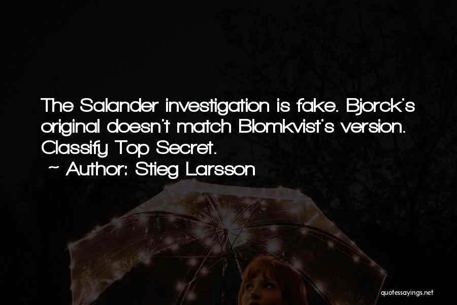 Salander Quotes By Stieg Larsson