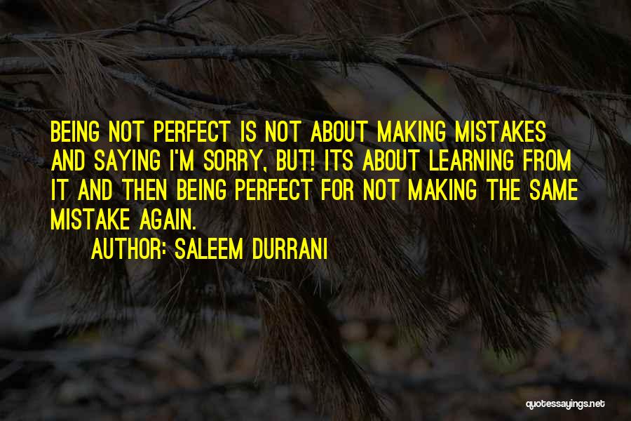 Saleem Durrani Quotes 133674