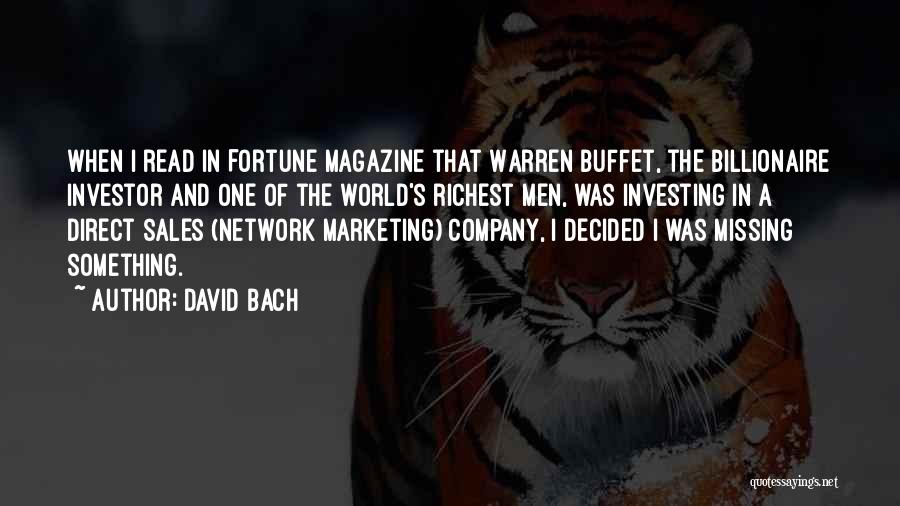 Sales And Marketing Quotes By David Bach