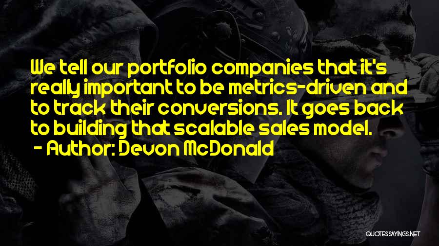 Sales Driven Quotes By Devon McDonald