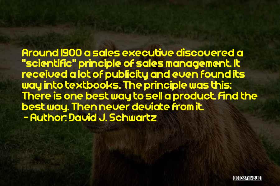 Sales Executive Quotes By David J. Schwartz