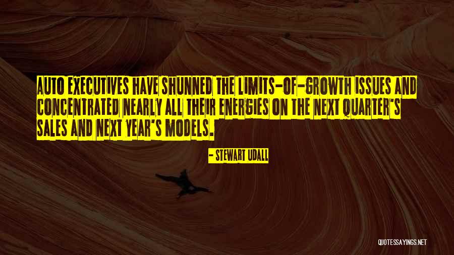 Sales Growth Quotes By Stewart Udall