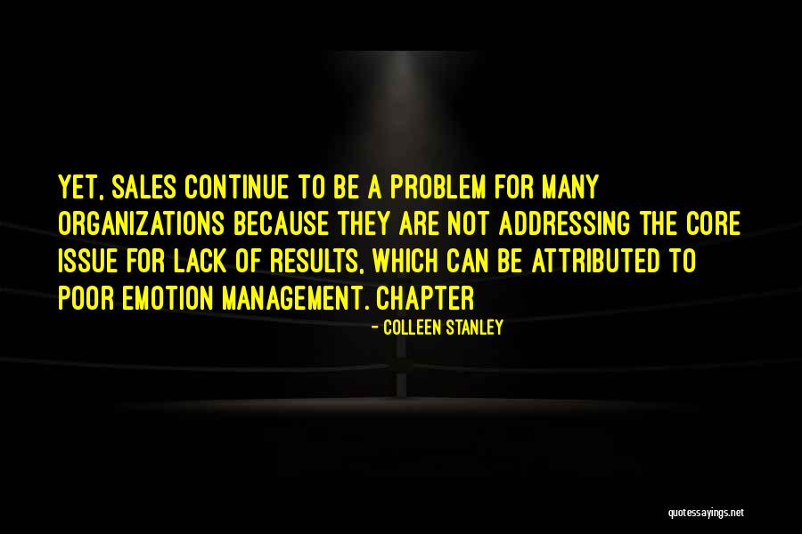 Sales Management Quotes By Colleen Stanley