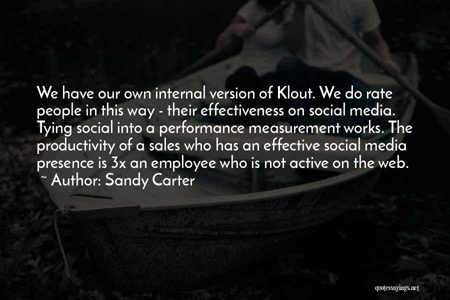 Sales Performance Quotes By Sandy Carter
