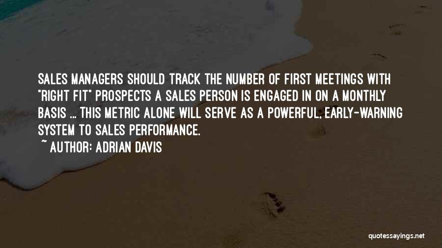 Sales Person Quotes By Adrian Davis