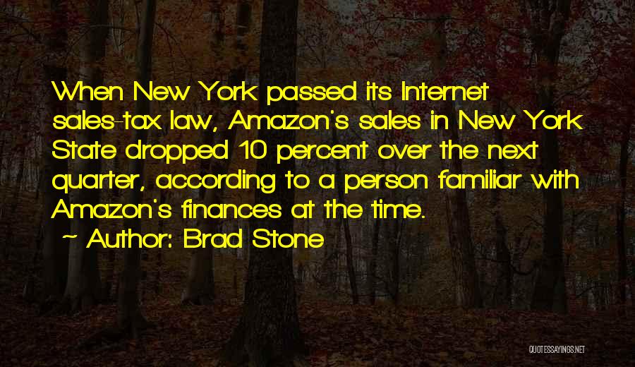 Sales Person Quotes By Brad Stone