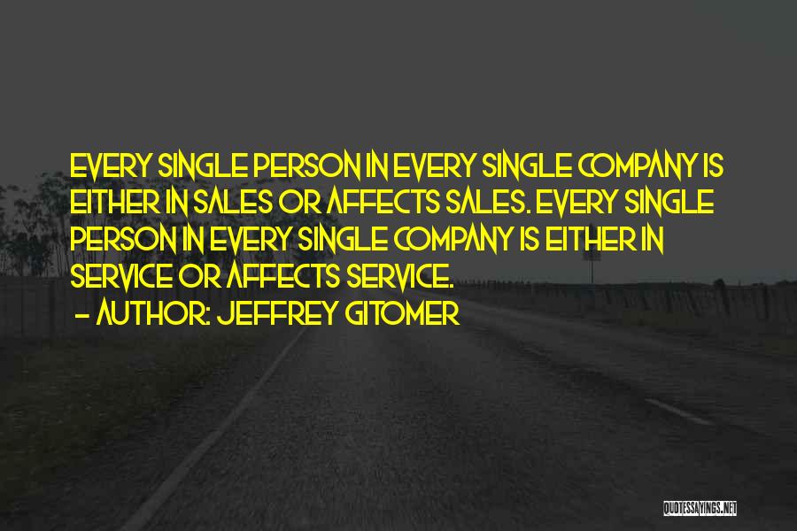 Sales Person Quotes By Jeffrey Gitomer