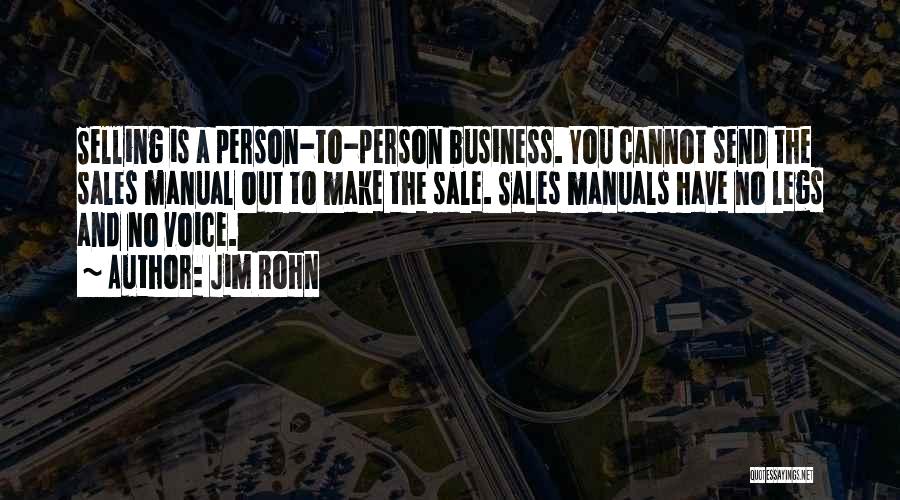 Sales Person Quotes By Jim Rohn