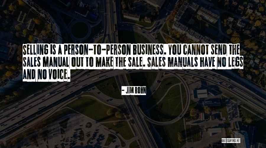 Sales Person Quotes By Jim Rohn