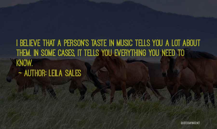 Sales Person Quotes By Leila Sales