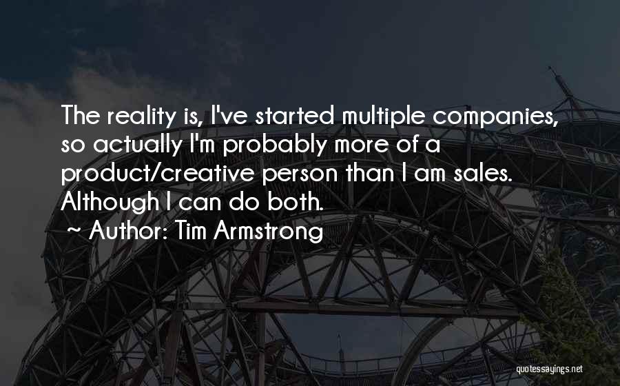 Sales Person Quotes By Tim Armstrong