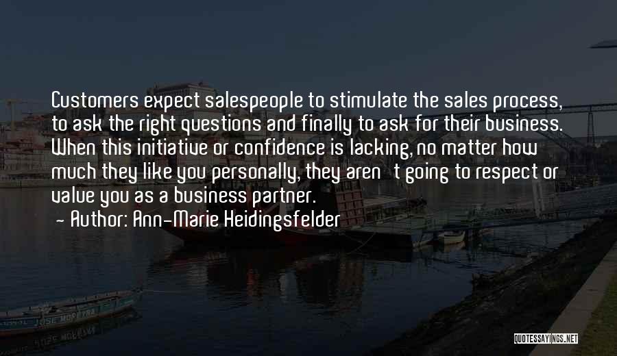 Sales Process Quotes By Ann-Marie Heidingsfelder