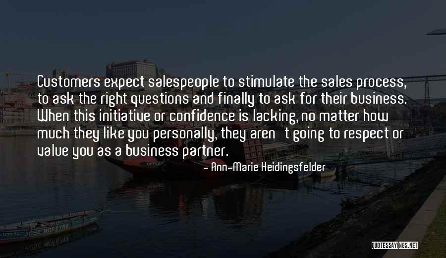 Sales Process Quotes By Ann-Marie Heidingsfelder