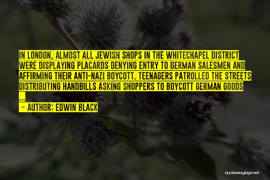 Salesmen Quotes By Edwin Black