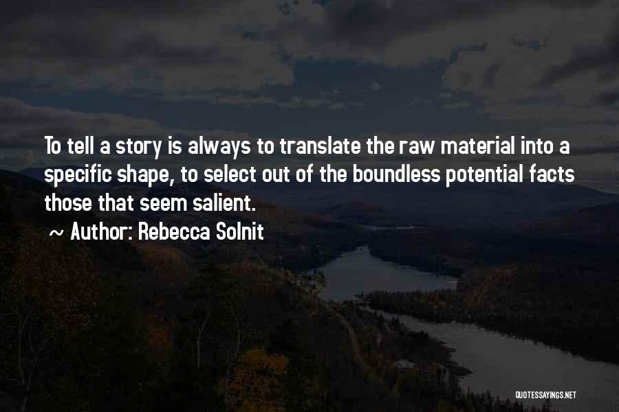 Salient Quotes By Rebecca Solnit