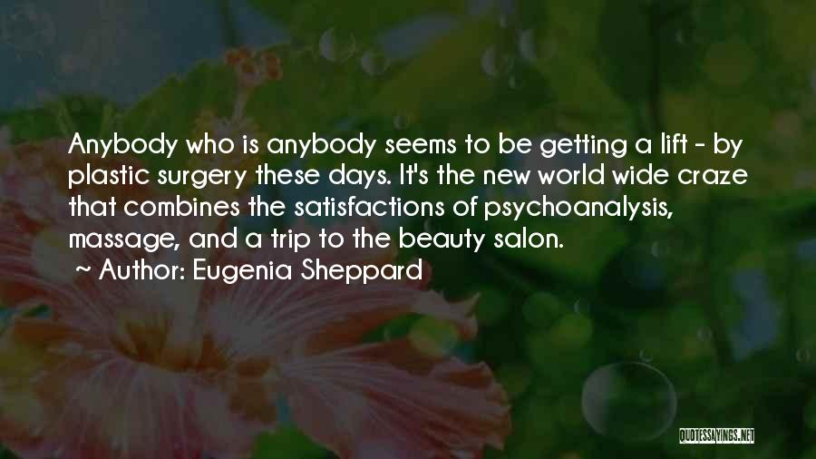 Salon Beauty Quotes By Eugenia Sheppard