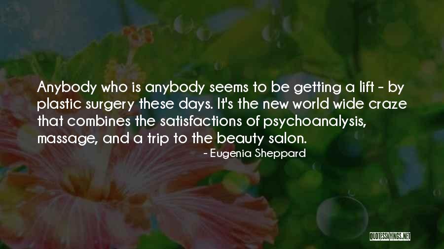 Salon Beauty Quotes By Eugenia Sheppard