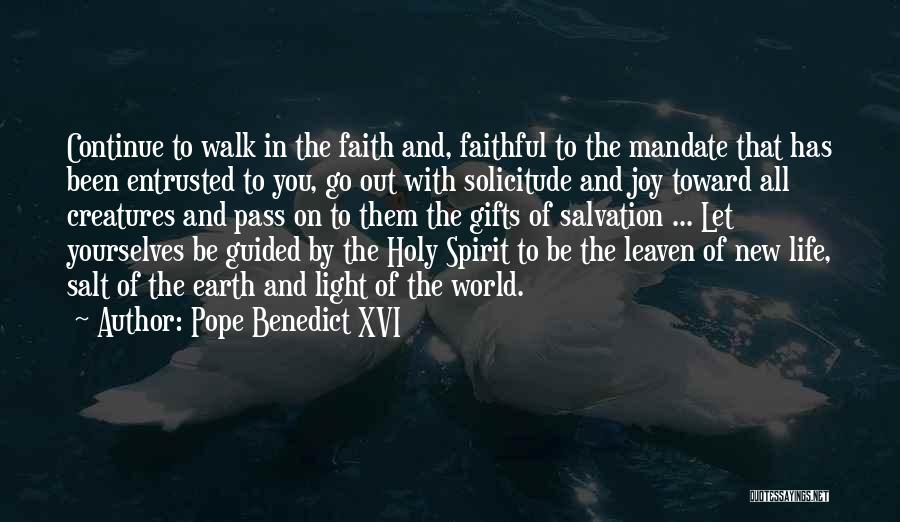 Salt And Light Of The World Quotes By Pope Benedict XVI
