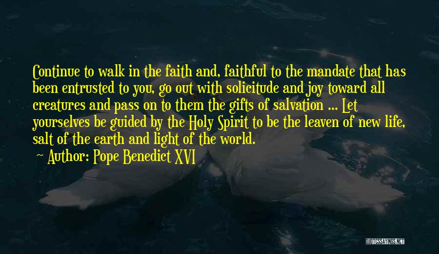 Salt And Light Quotes By Pope Benedict XVI