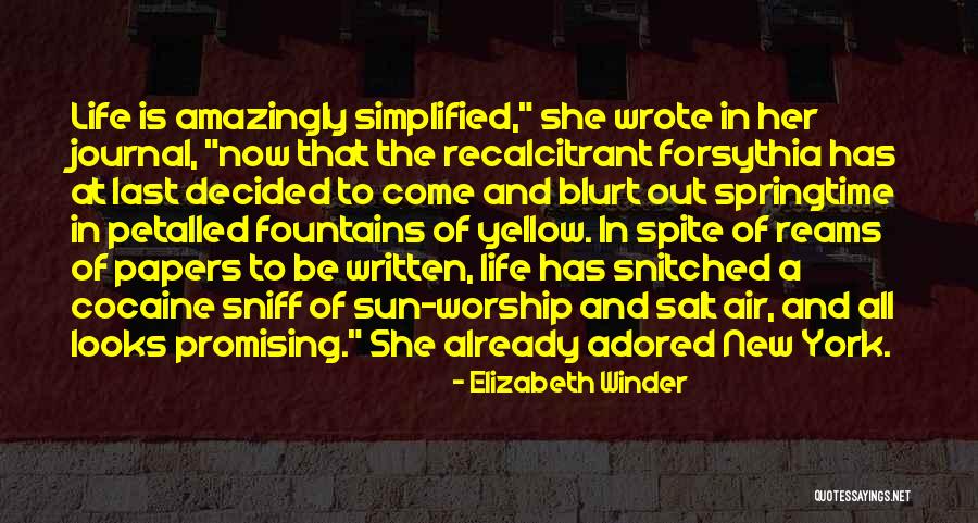 Salt Life Quotes By Elizabeth Winder Salt Life Quotes By Elizabeth Winder